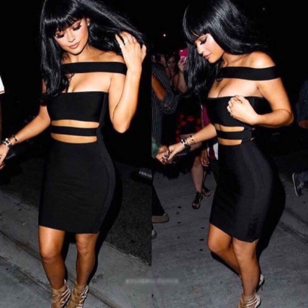 PLT Kylie Jenner Bandage Mini Dress